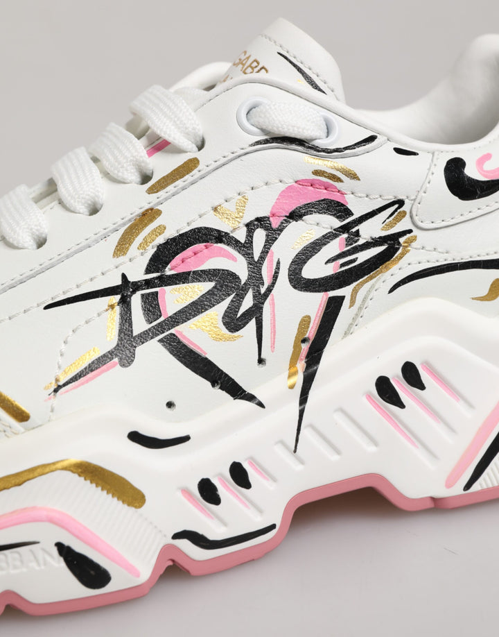 Multicolor Hand Painted DAYMASTER Sneaker Shoes