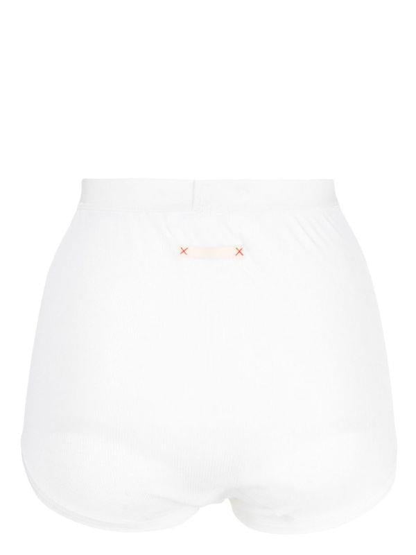 MAISON MARGIELA high-waisted ribbed briefs-1