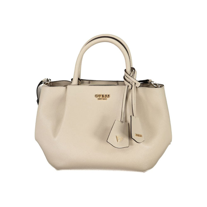 Beige Polyethylene Handbag