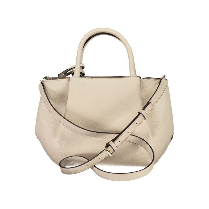 Beige Polyethylene Handbag