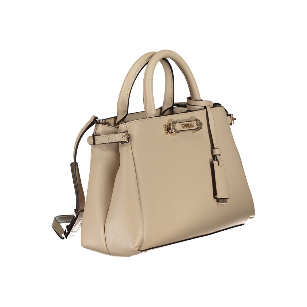Beige Polyethylene Handbag