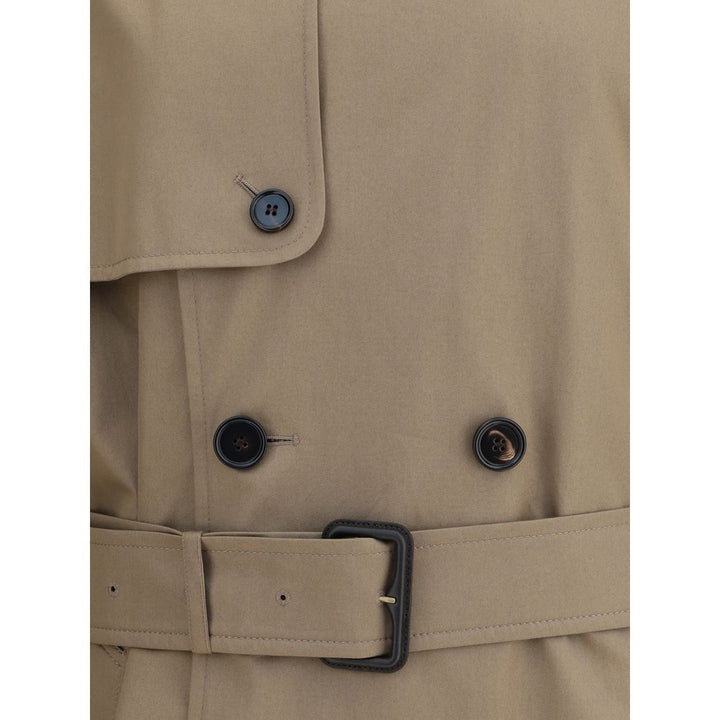 Long cotton gabardine Trench Coat