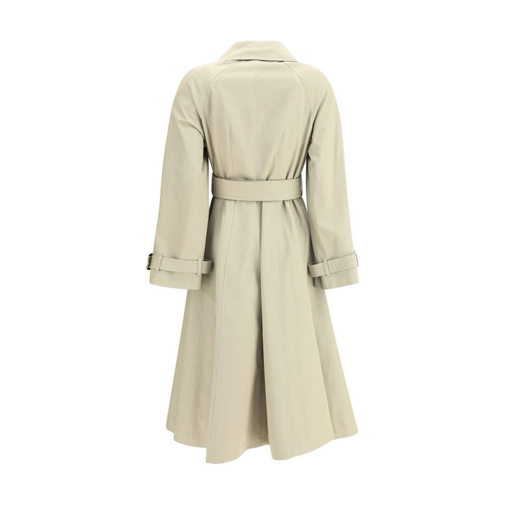 Ellingham fit-and-flare long gabardine Trench Coat