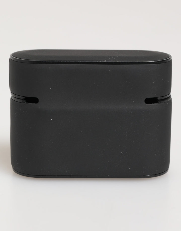 Black Yellow Rubber Logo Embossed Accessory Airpods Case