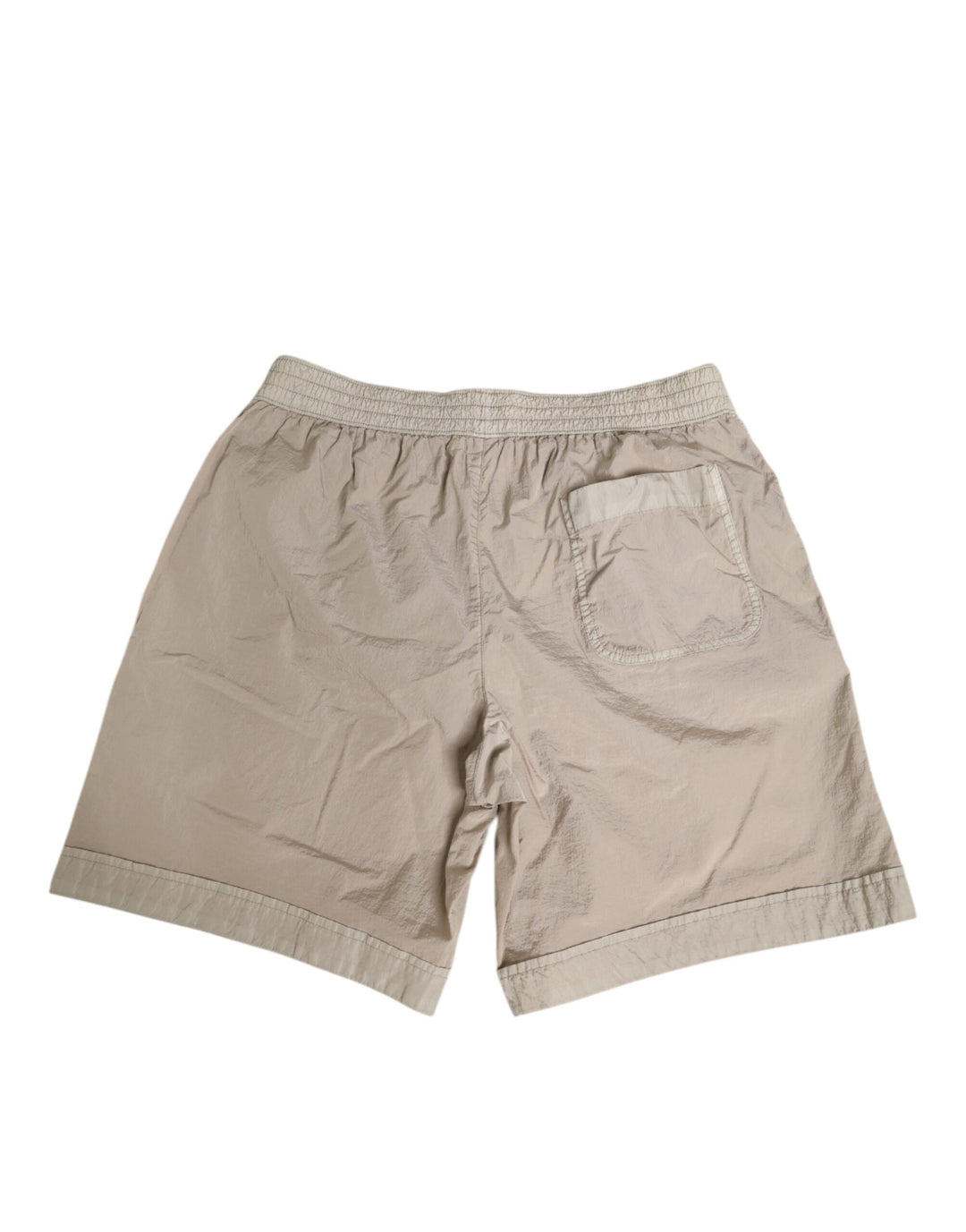 Beige Nylon Beachwear Men Boxer Short Swimwear
