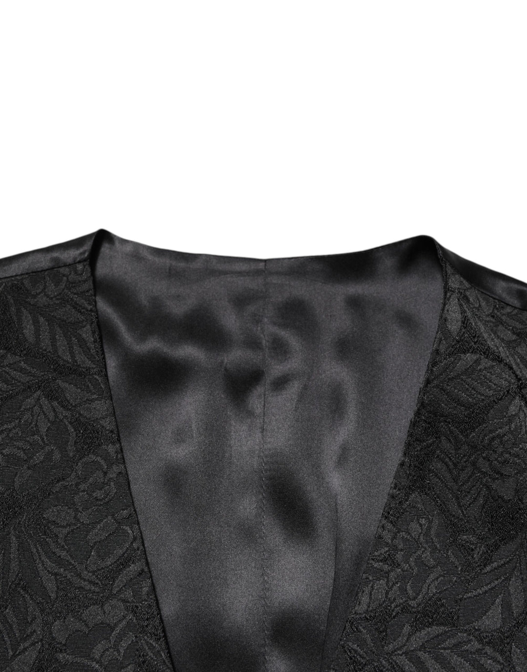 Dolce & Gabbana Black 3 Piece Brocade Jacquard Suit MARTINI