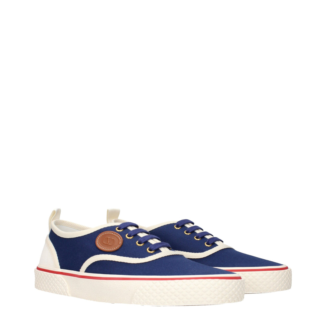 Blue Fabric Low Tops