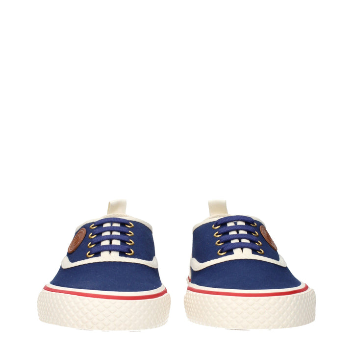 Blue Fabric Low Tops