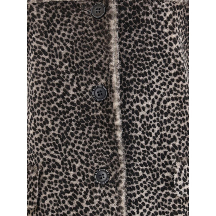 Spotted patterned Fur Jacket