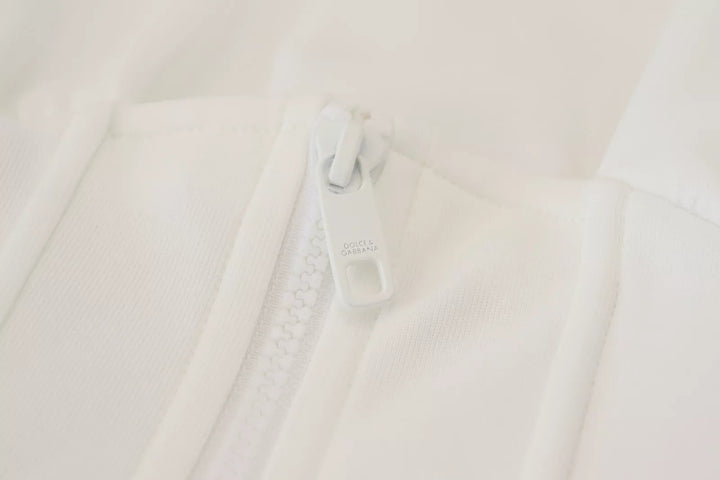 White Cotton Corset Stretch Top  T-shirt