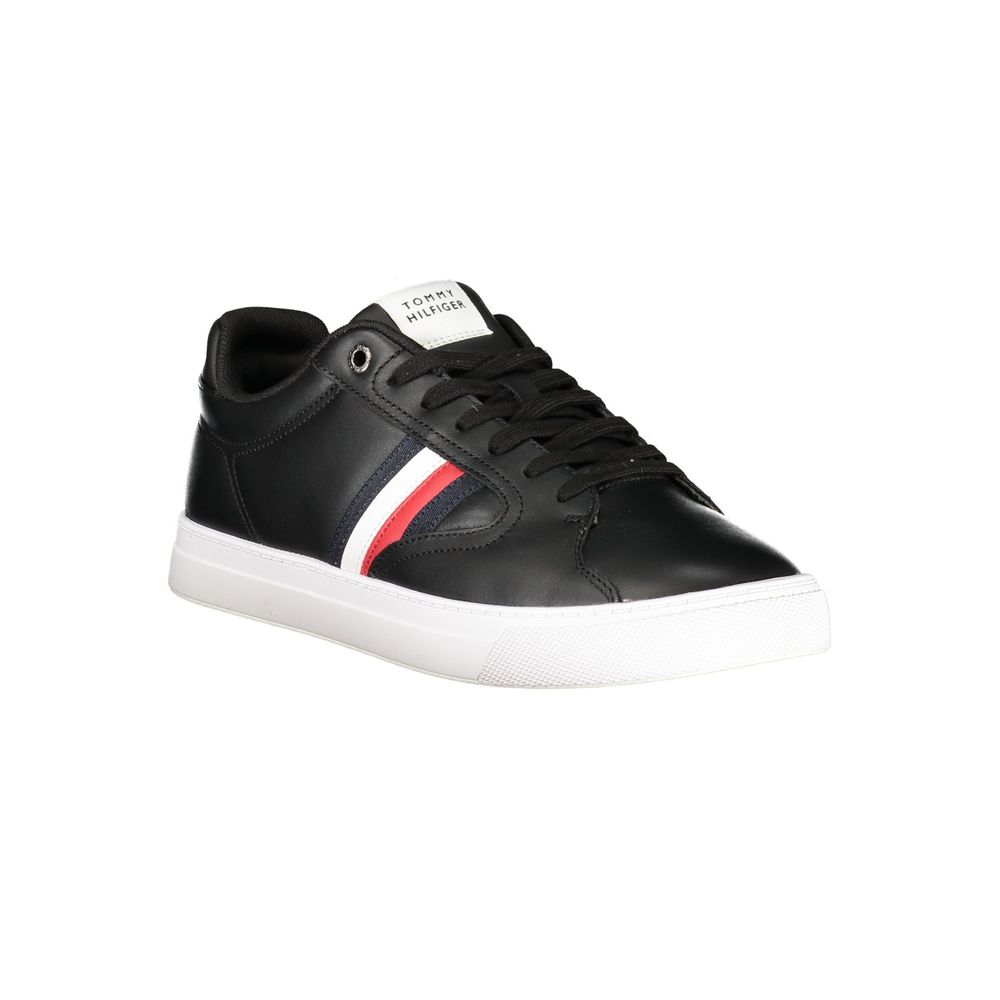 Black Polyester Sneaker