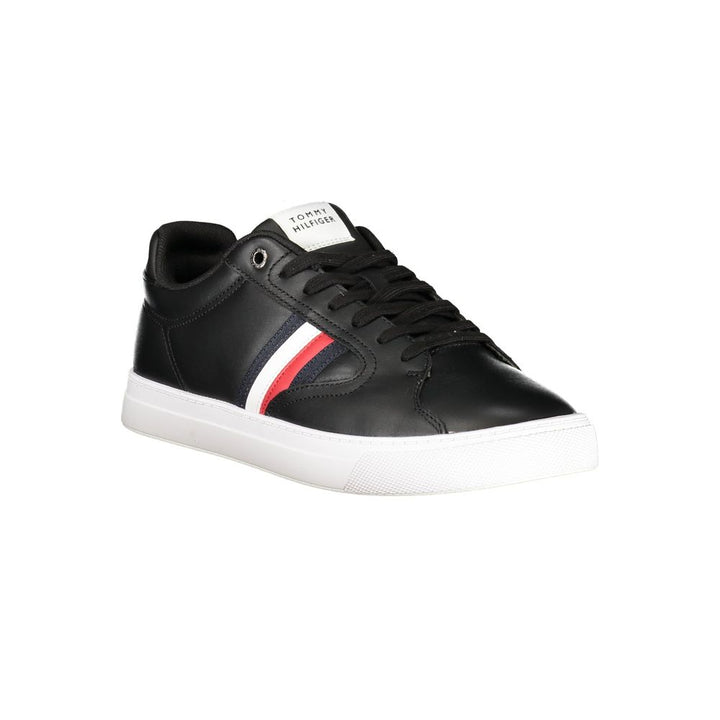 Black Polyester Sneaker