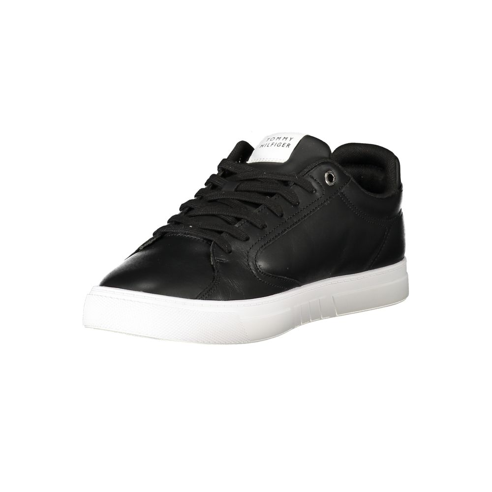Black Polyester Sneaker