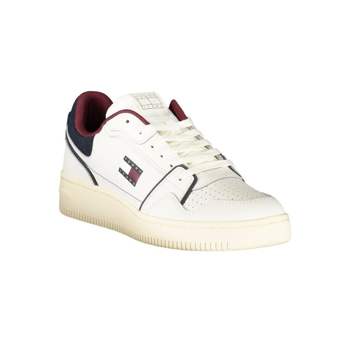White Polyester Sneaker
