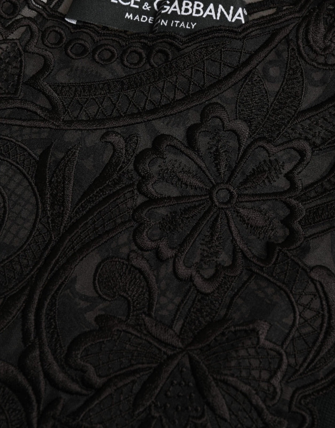 Black Silk Lace Trim Long Sleeves Blouse Top