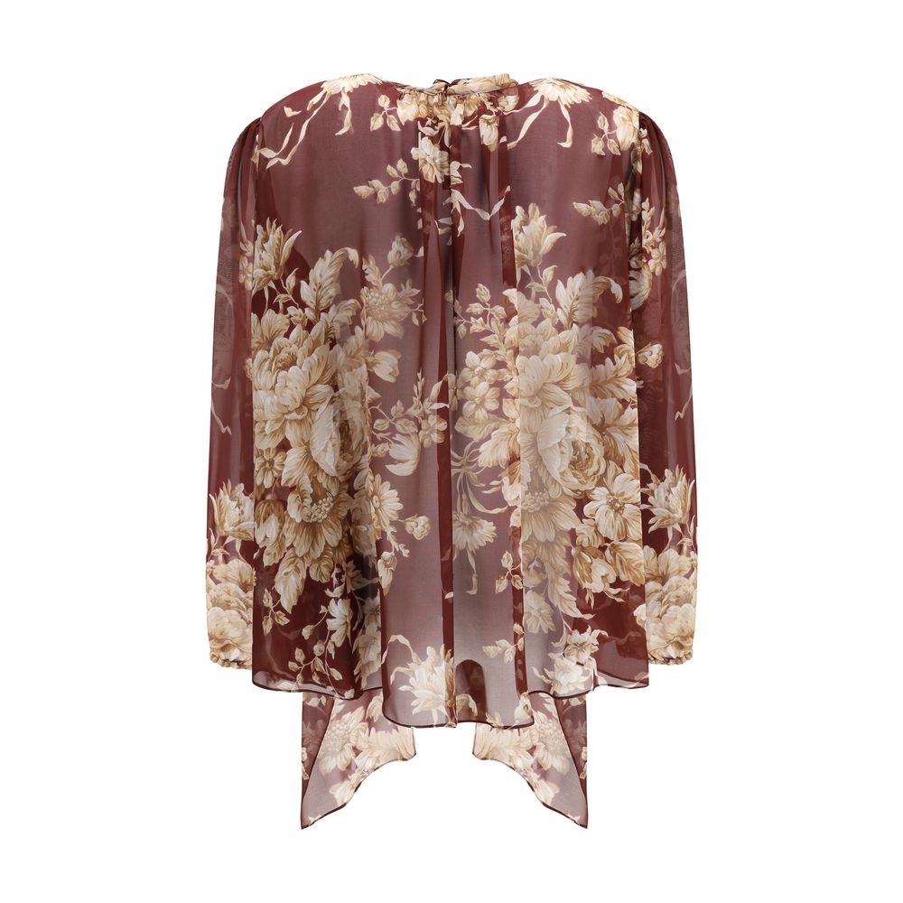 Silk chiffon floral Shirt