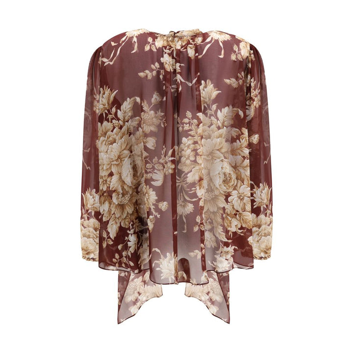 Silk chiffon floral Shirt