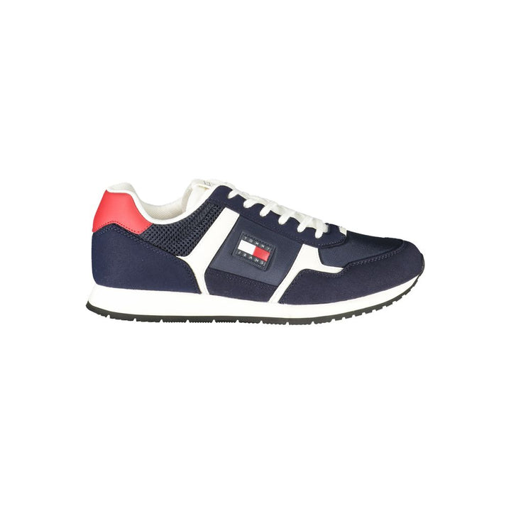 Blue Polyester Sneaker