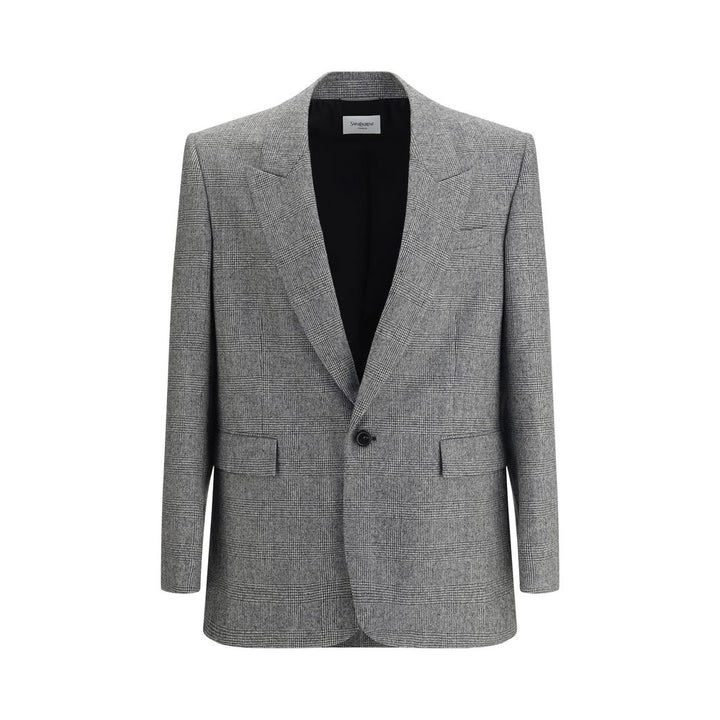 Prince de Galles wool flannel Blazer