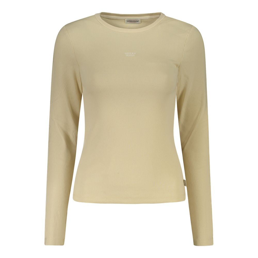 Beige Cotton Tops & T-Shirt