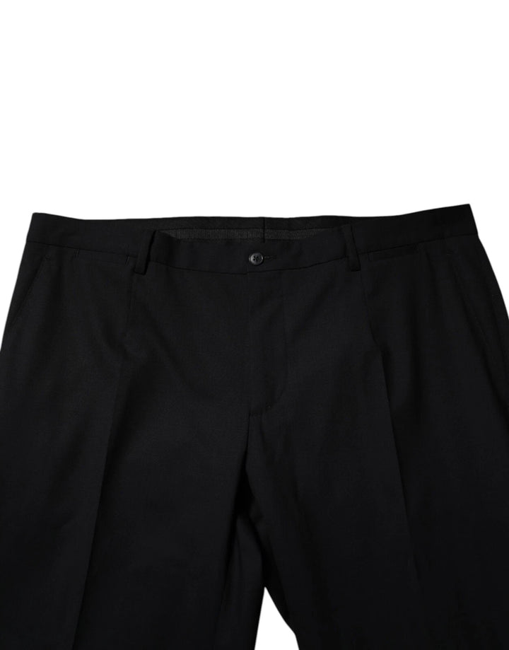 Black Wool Formal Dress Men Trousers Pants