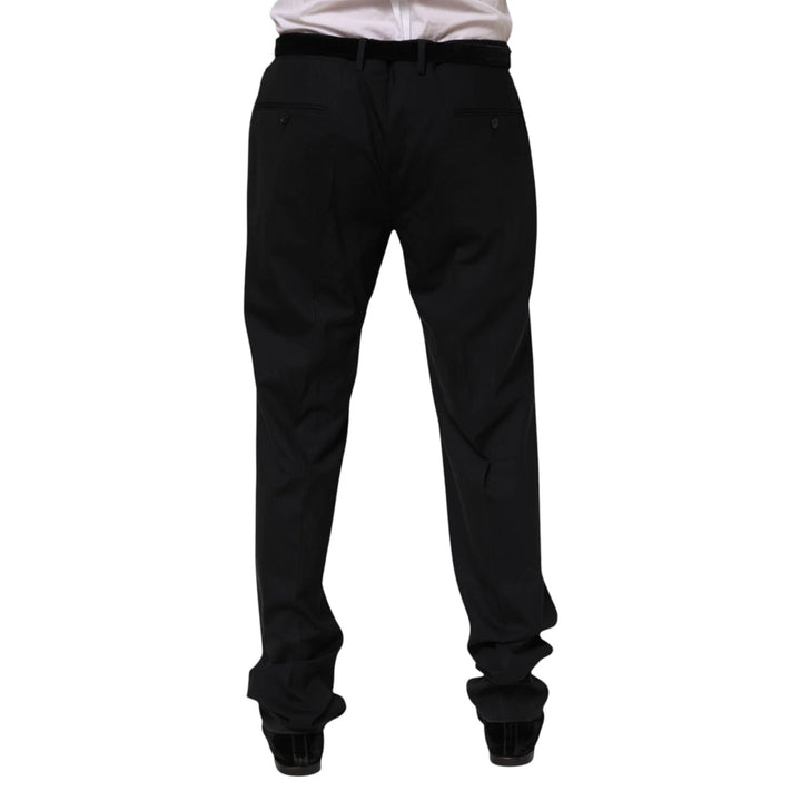 Black Wool Formal Dress Men Trousers Pants