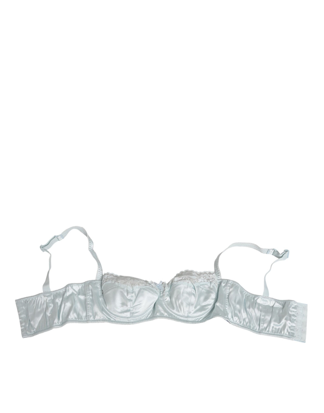 Light Blue Silk Semi-Padded Balconette Underwear