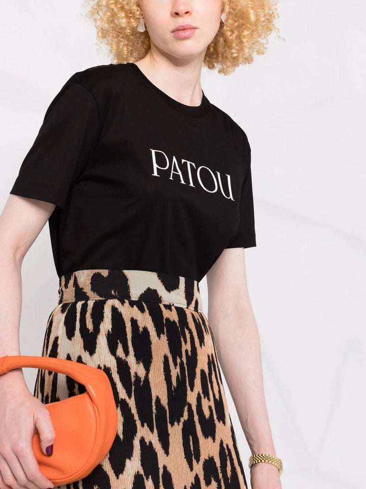 PATOU logo-print organic cotton T-shirt-27