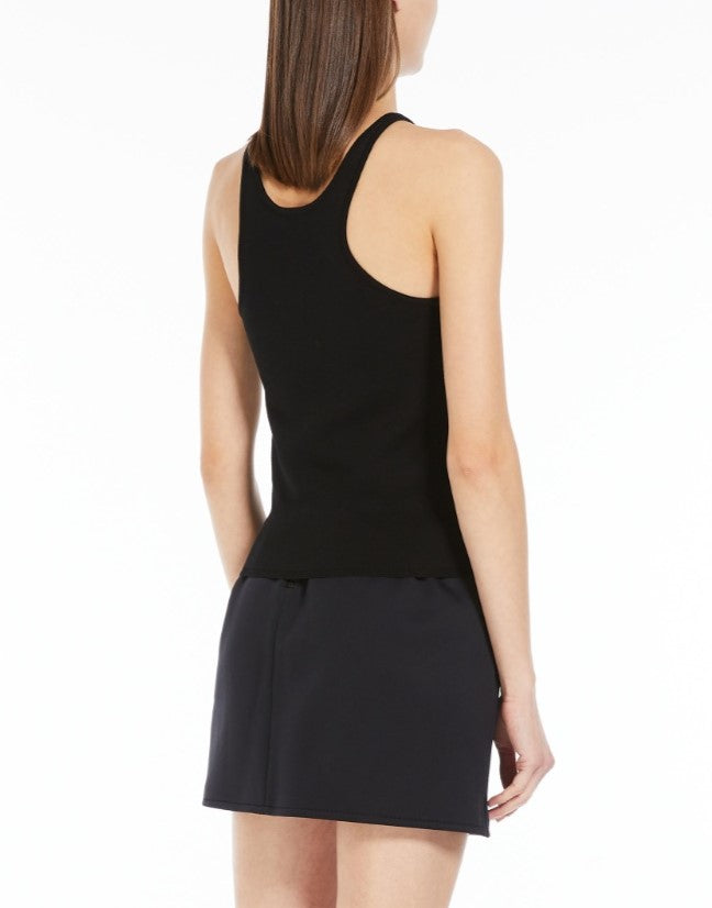 Alfeo halter top in vanisé wool-7