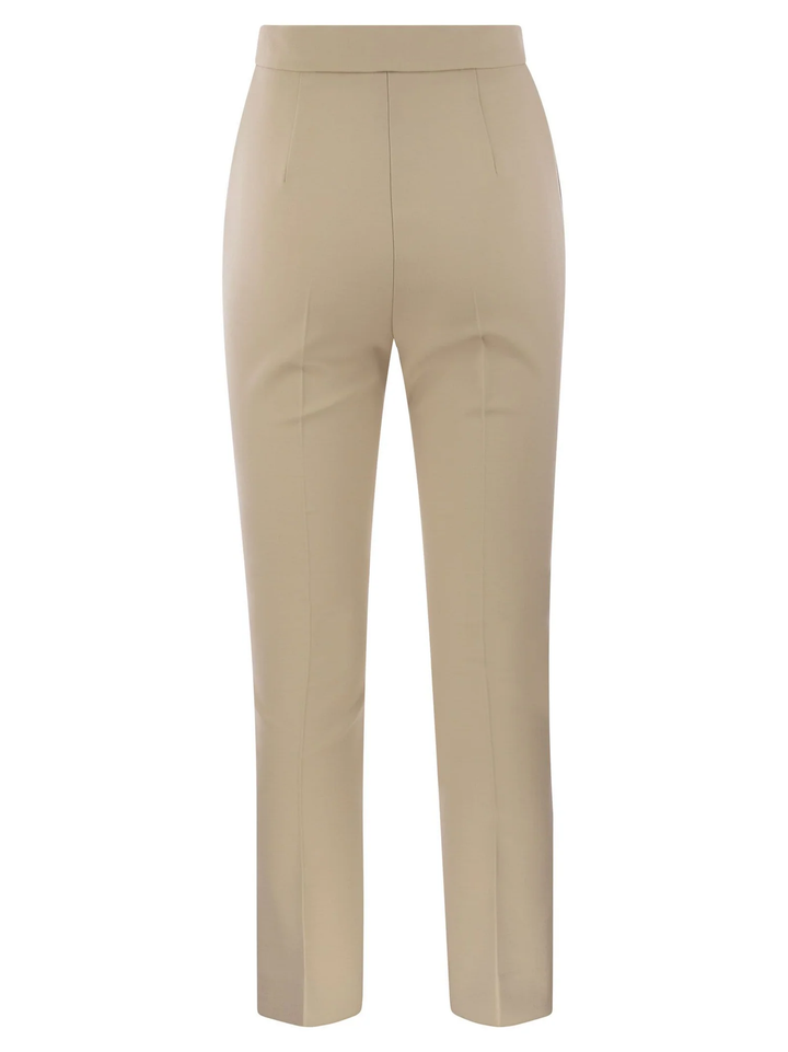 Nepeta ankle-length trousers in wool crepe-7