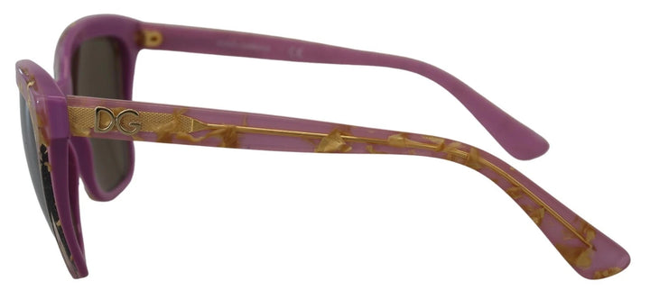DG4251 Pink Gold Full Rim Rectangle Frame Shades