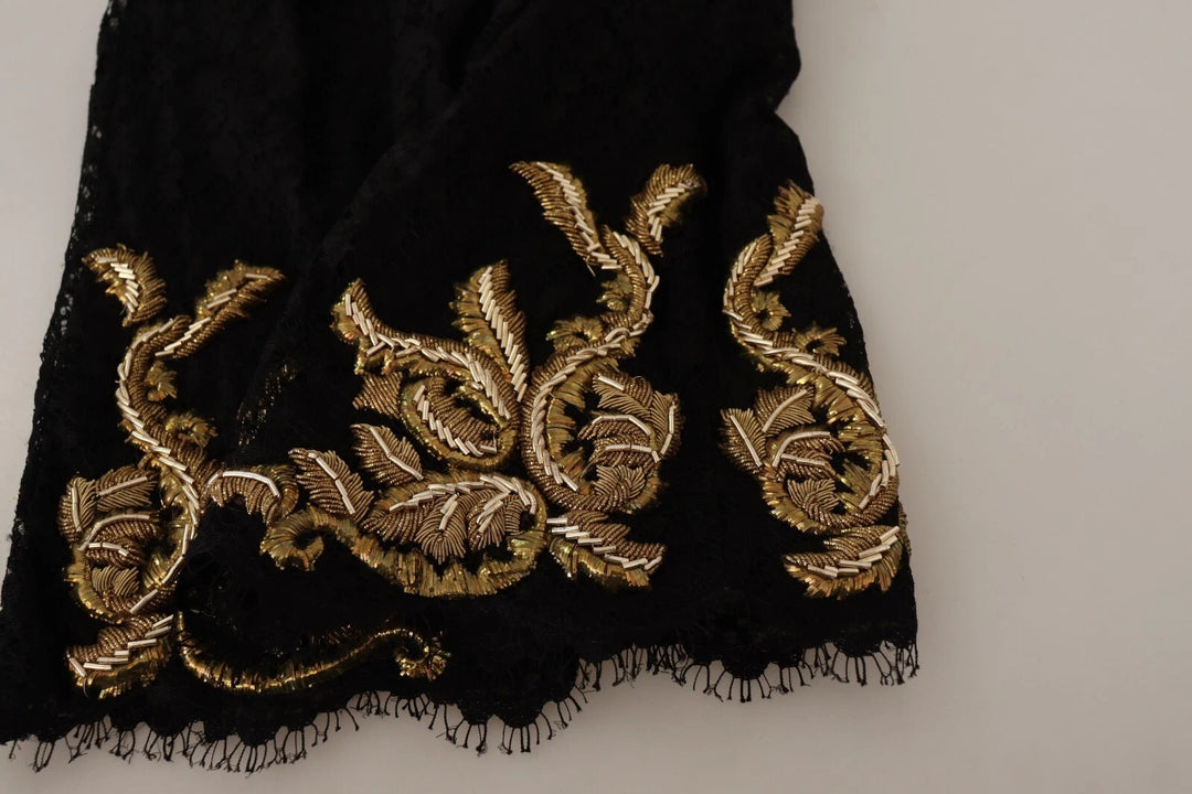 Black Lace Gold Baroque SPECIAL PIECE Shorts