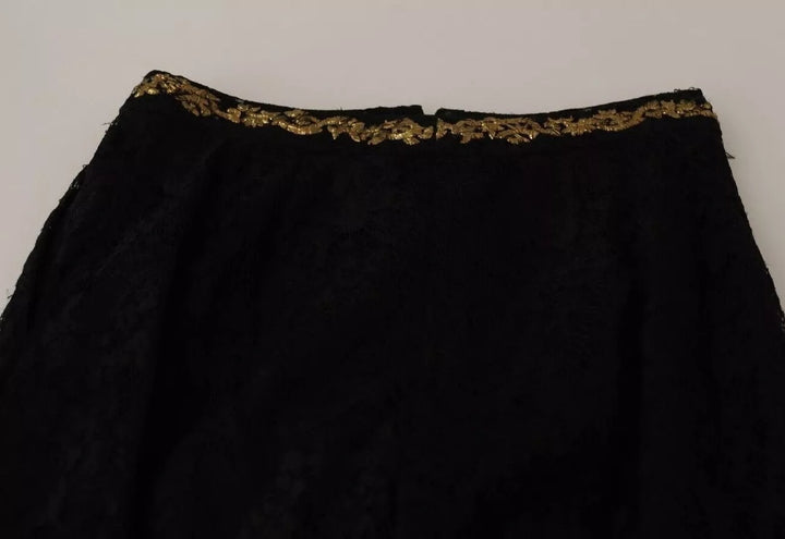 Black Lace Gold Baroque SPECIAL PIECE Shorts