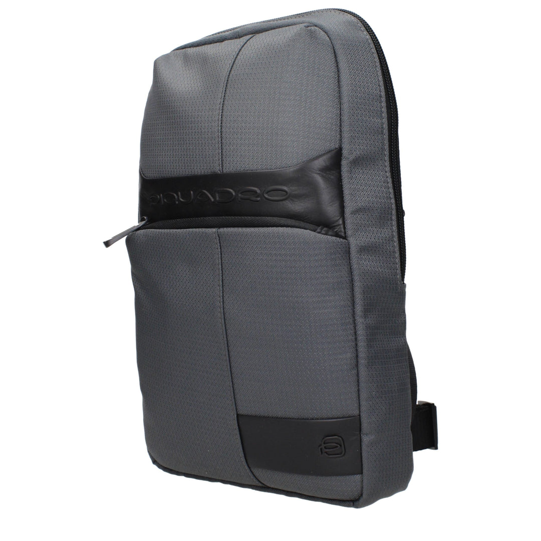 Gray Fabric Crossbody Bags