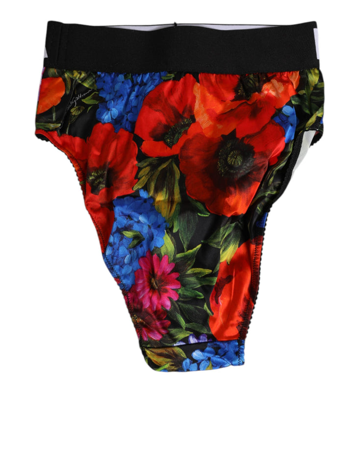 Multicolor Floral Print High Waist Panty Underwear