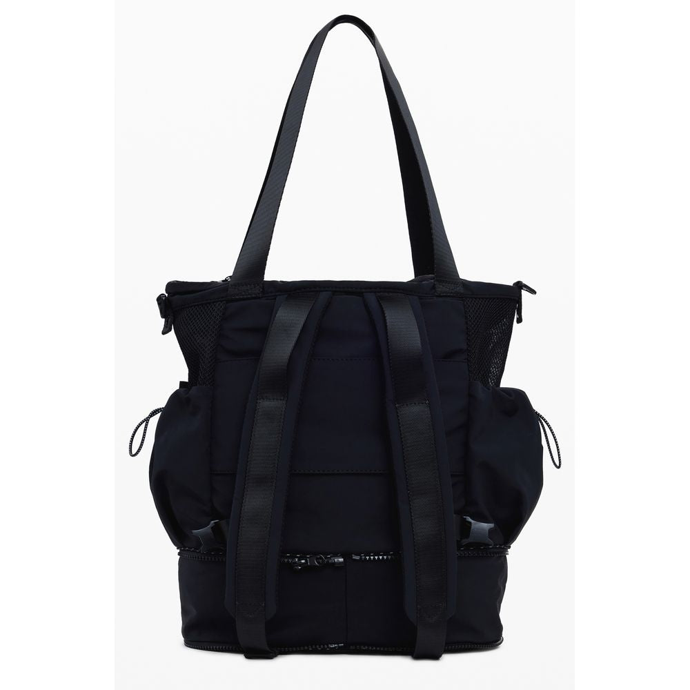 Black Polyester Handbag