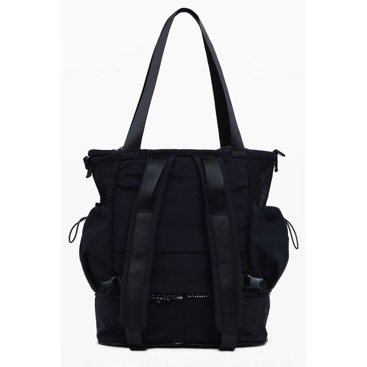 Black Polyester Handbag