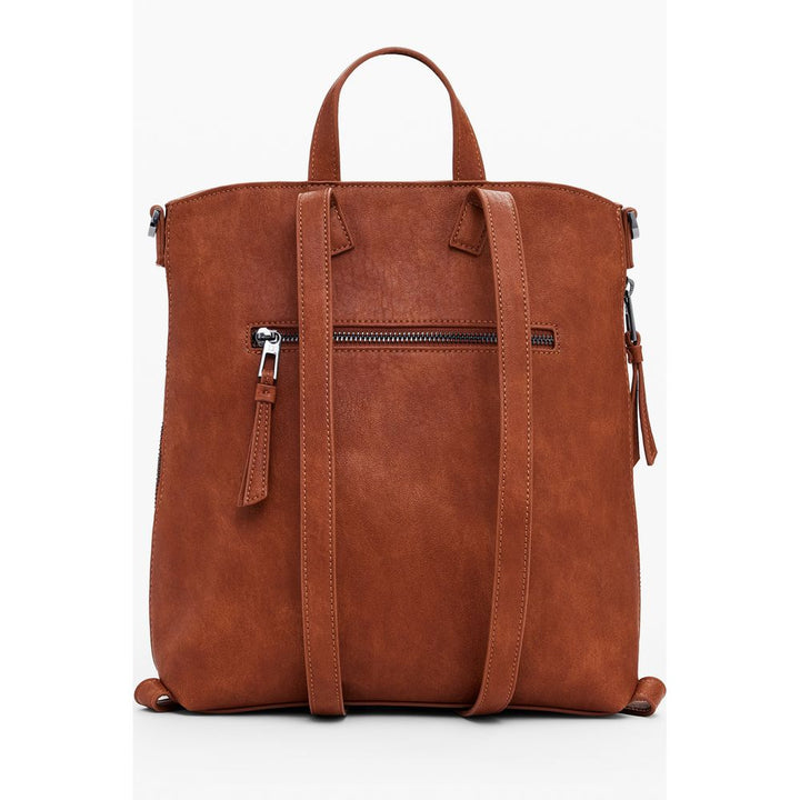 Brown Polyethylene Backpack