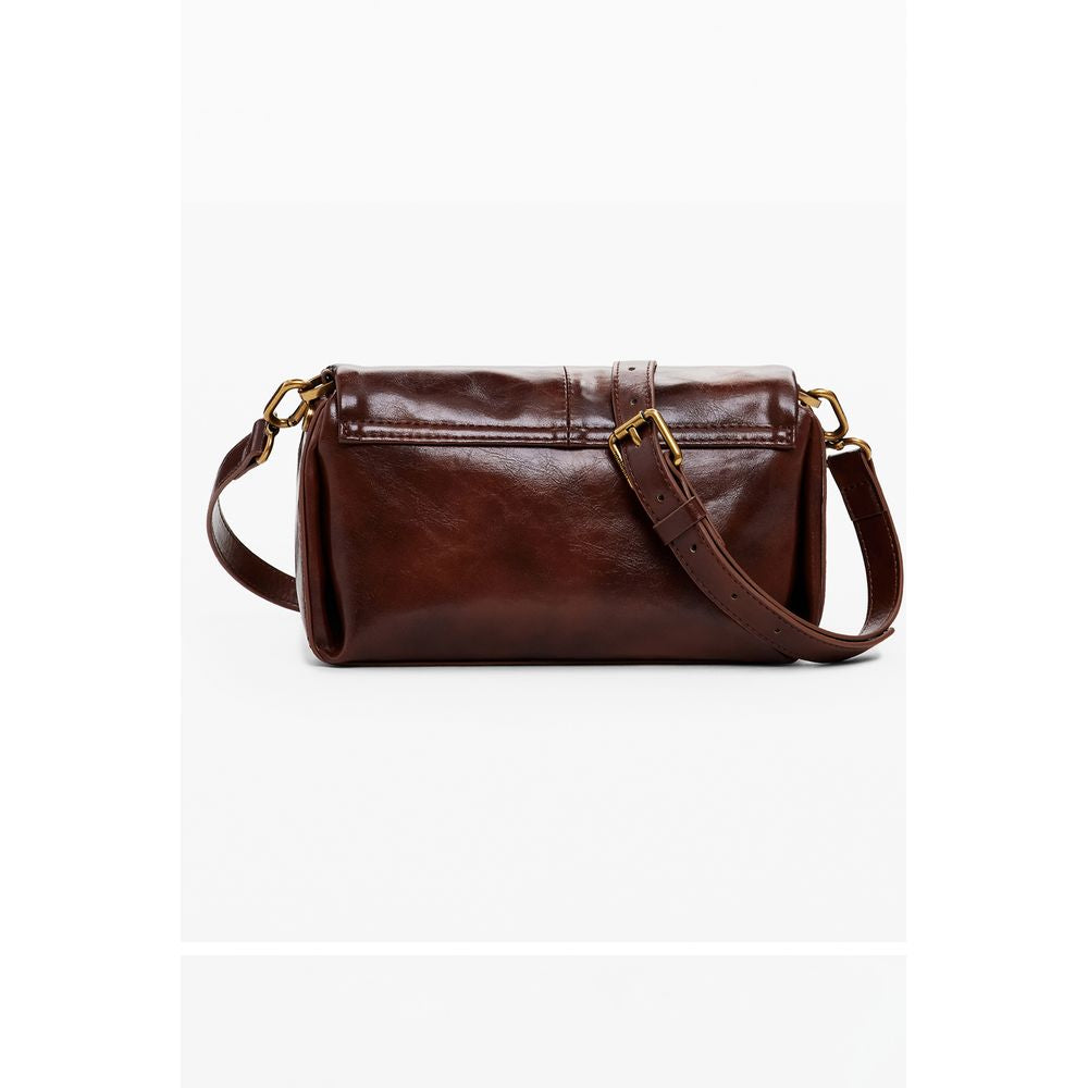 Brown Polyethylene Handbag