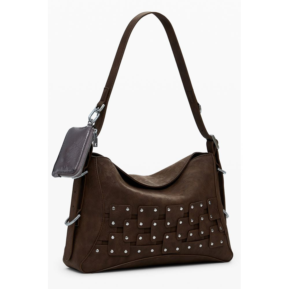 Brown Polyethylene Handbag