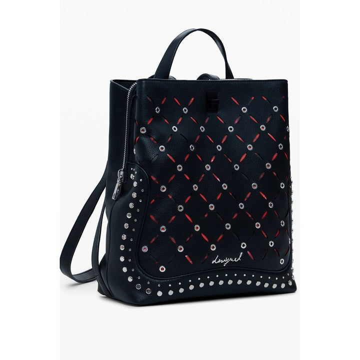 Desigual Nero Polyurethane Women Mini Backpack – SEYMAYKA