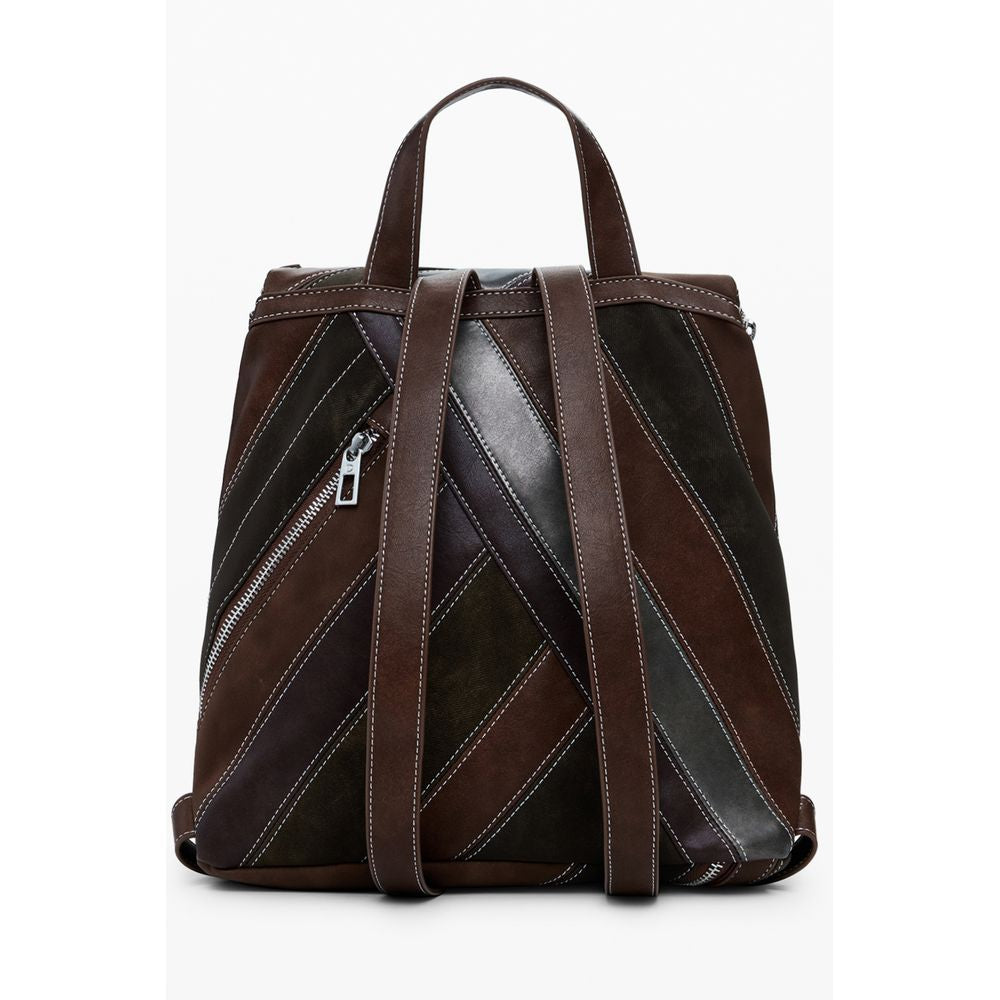Brown Polyethylene Backpack