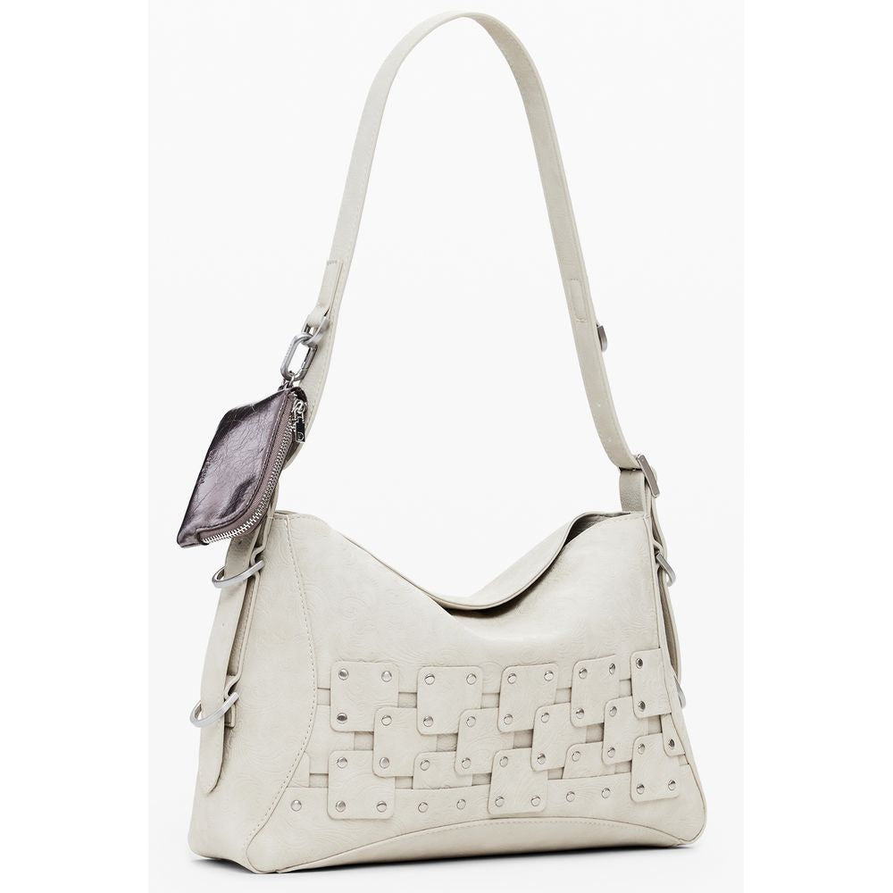 Beige Polyethylene Handbag