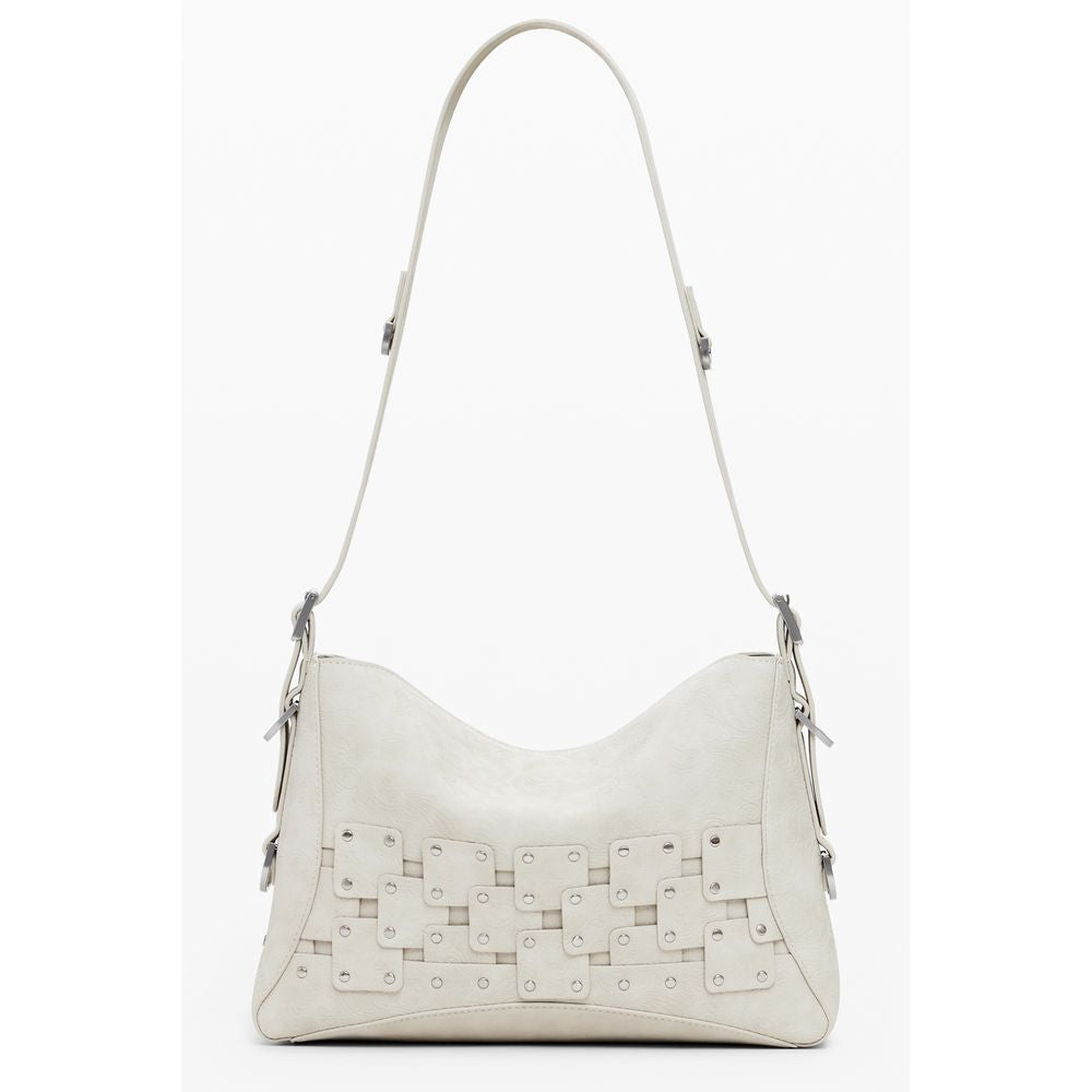 Beige Polyethylene Handbag