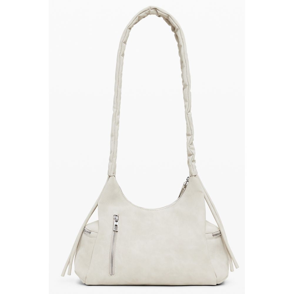 Beige Polyethylene Handbag