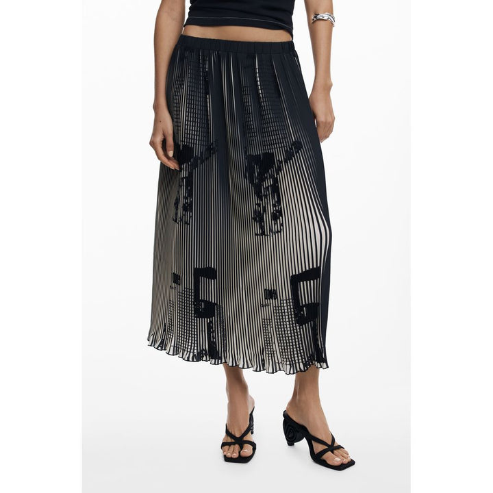 Black Polyester Skirt