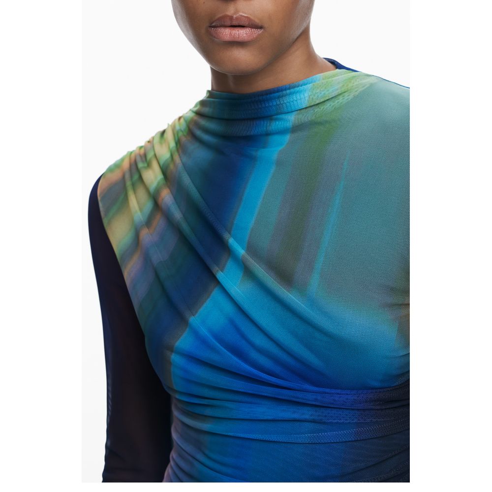 Blue Polyester Dress