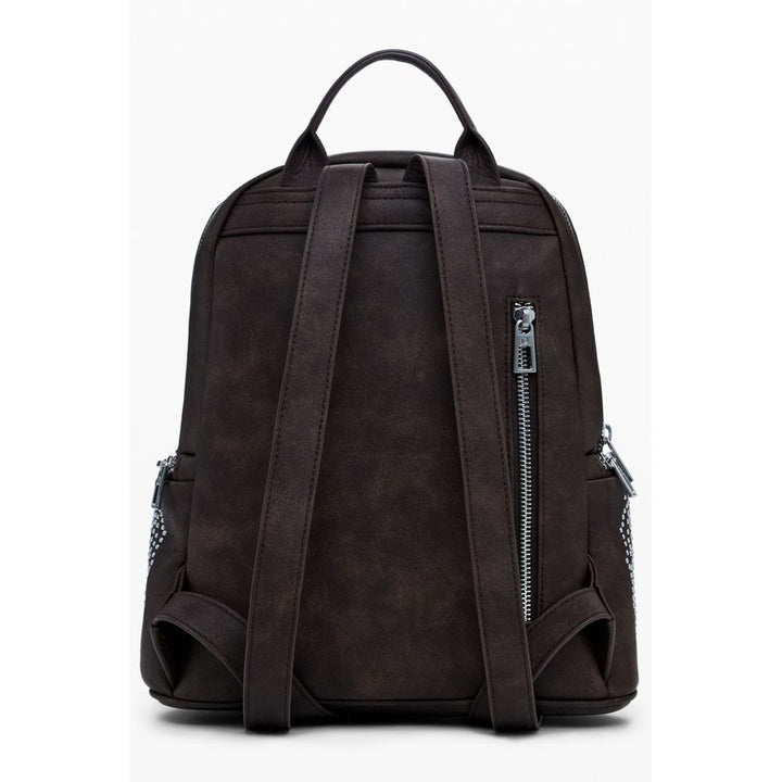 Brown Polyethylene Backpack