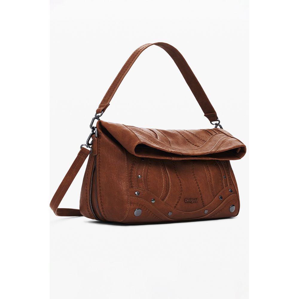 Brown Polyethylene Handbag