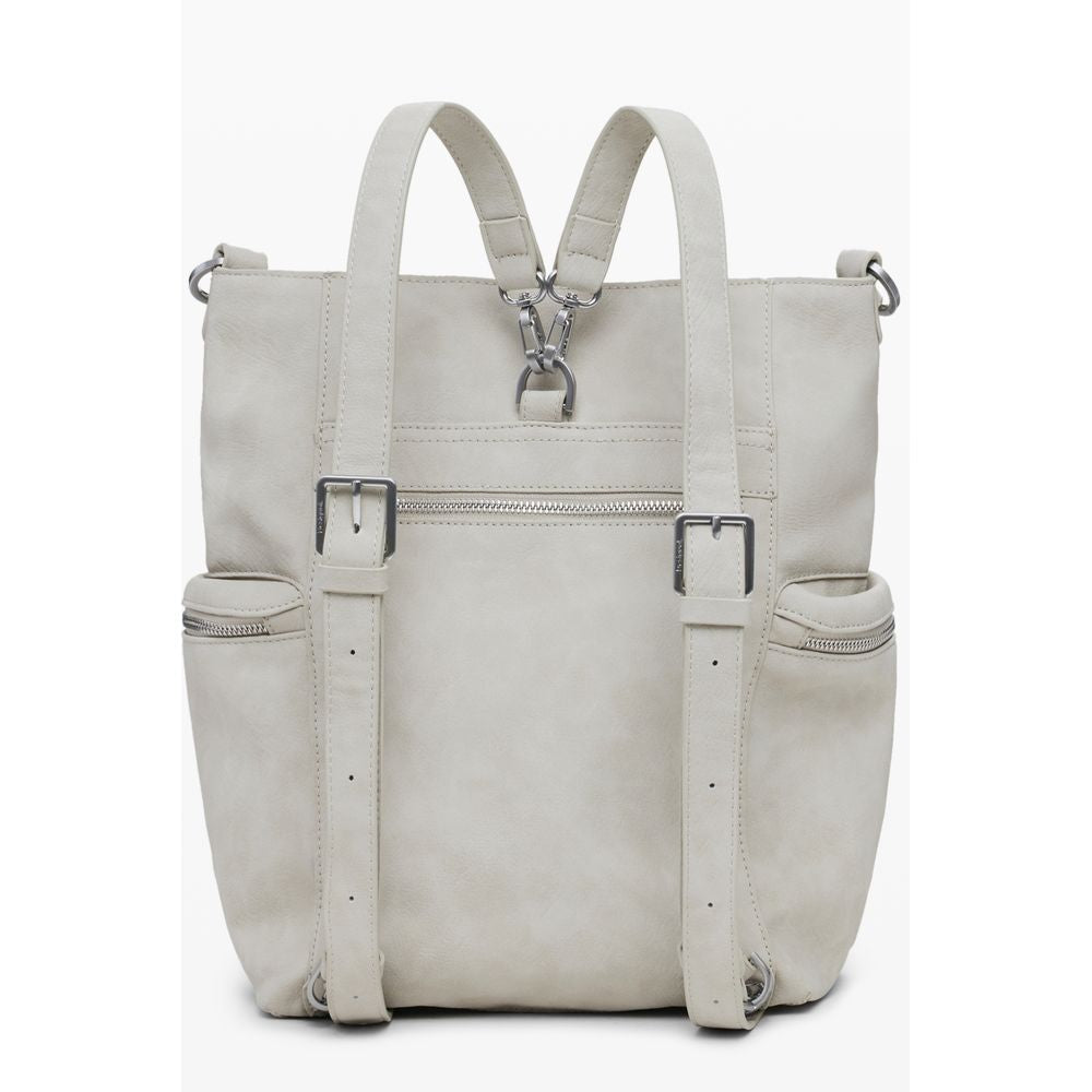 Beige Polyethylene Backpack